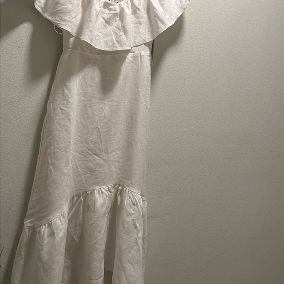 Reformation white  high and low linen dress - Picture 1 of 2